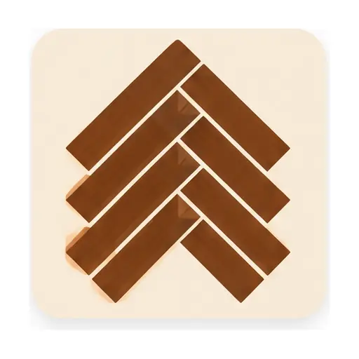 Schematic: Herringbone or chevron pattern