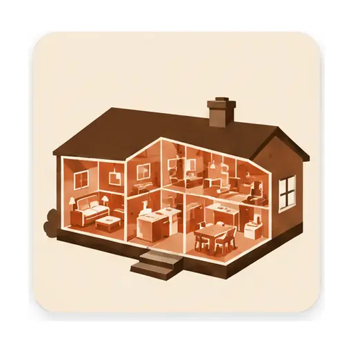 Schematic: Whole single-story home