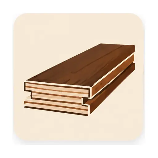 Schematic icon: Engineered Hardwood Installation